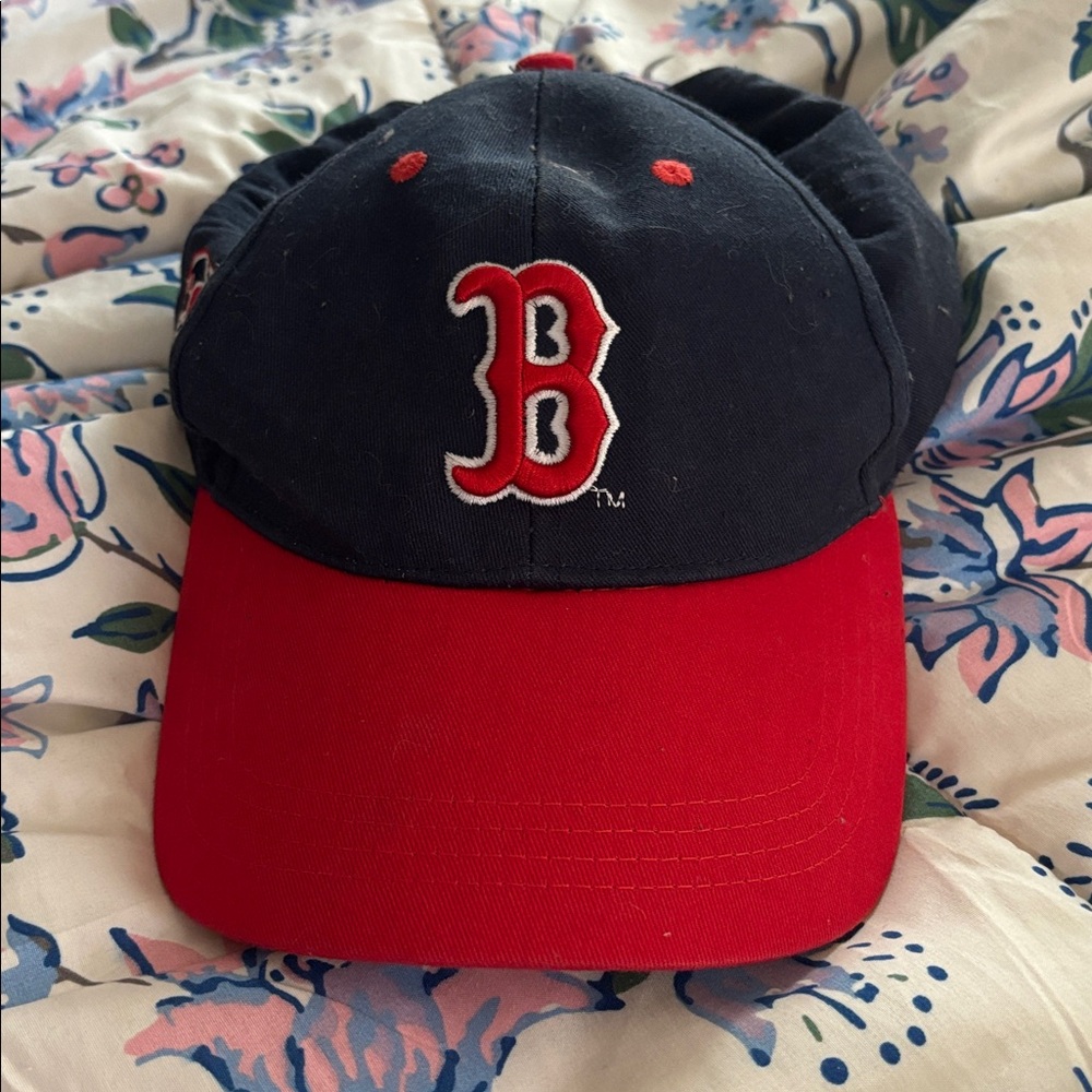 Boston Red Sox Kids Baseball Hat Red & Black Vintage Style - Picture 12 of 14